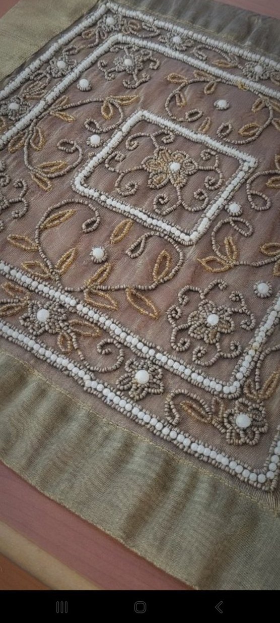 boncuk işleme hakiki hint işi yeşil salon takımı - Görsel 4