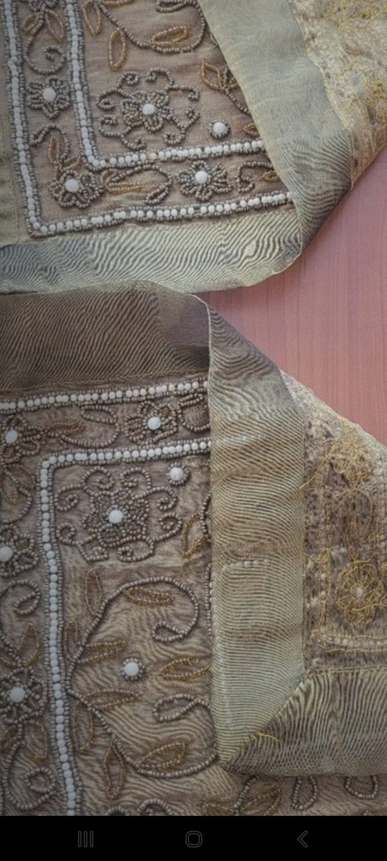 boncuk işleme hakiki hint işi yeşil salon takımı - Görsel 5