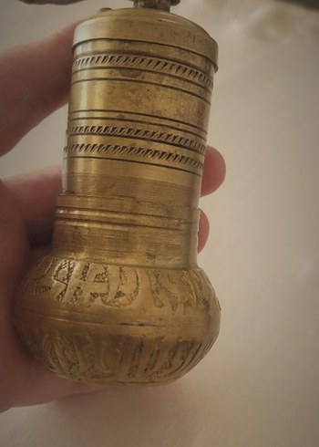 Antika Pirinç Kahve Değirmeni - Görsel 6