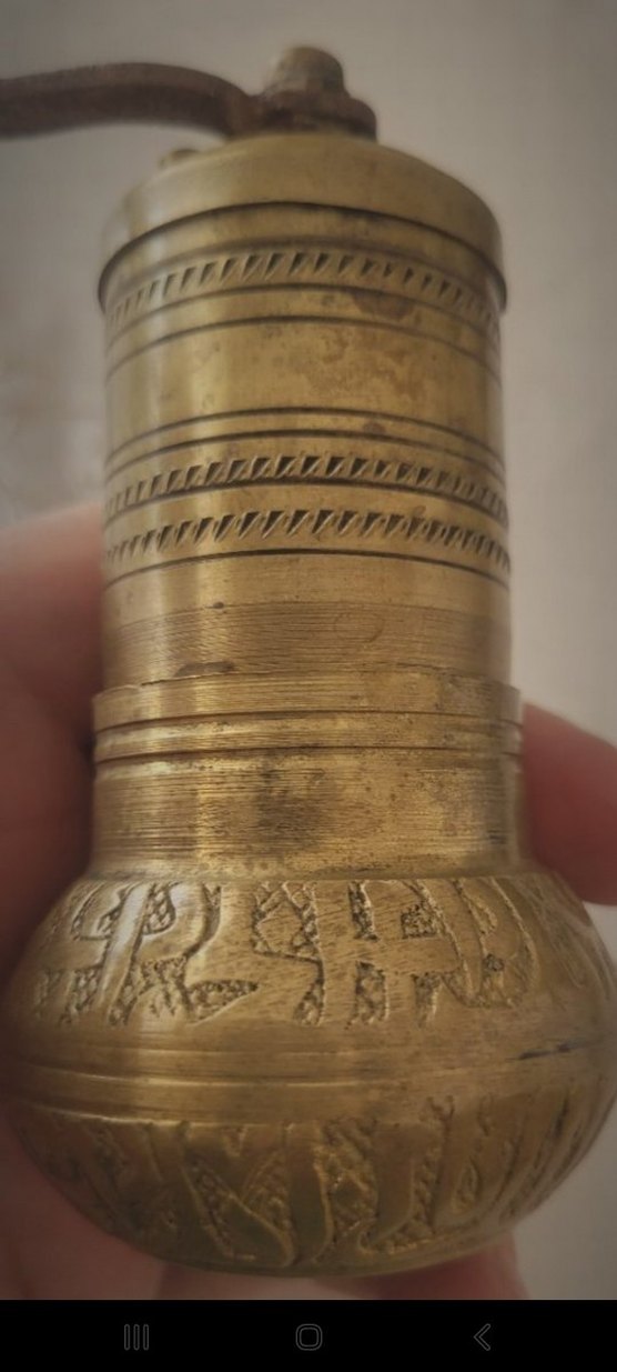 Antika Pirinç Kahve Değirmeni - Görsel 4