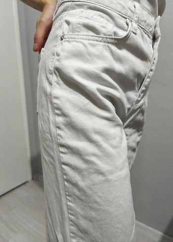 Defacto Beyaz Kadın Regular Fit Kot Pantolon