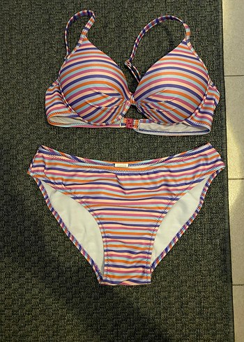 Çizgili Kadın Bikini Takımı