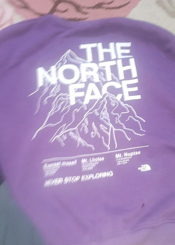 Mor Baskılı Kız Sweatshirt