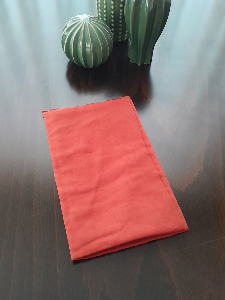 KAŞMİR KİREMİT RENGİ DİKİŞSİZ YAZMA - Görsel 2