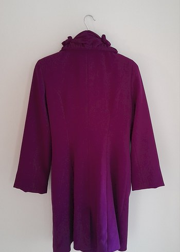 Çiçek Detaylı MOR SIKLAMEN KABAN - Görsel 4