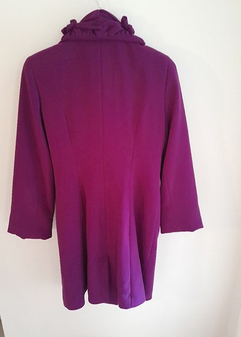 Çiçek Detaylı MOR SIKLAMEN KABAN - Görsel 3