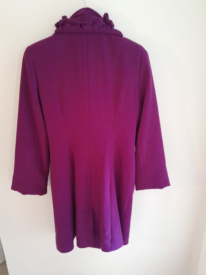 Çiçek Detaylı MOR SIKLAMEN KABAN - Görsel 3