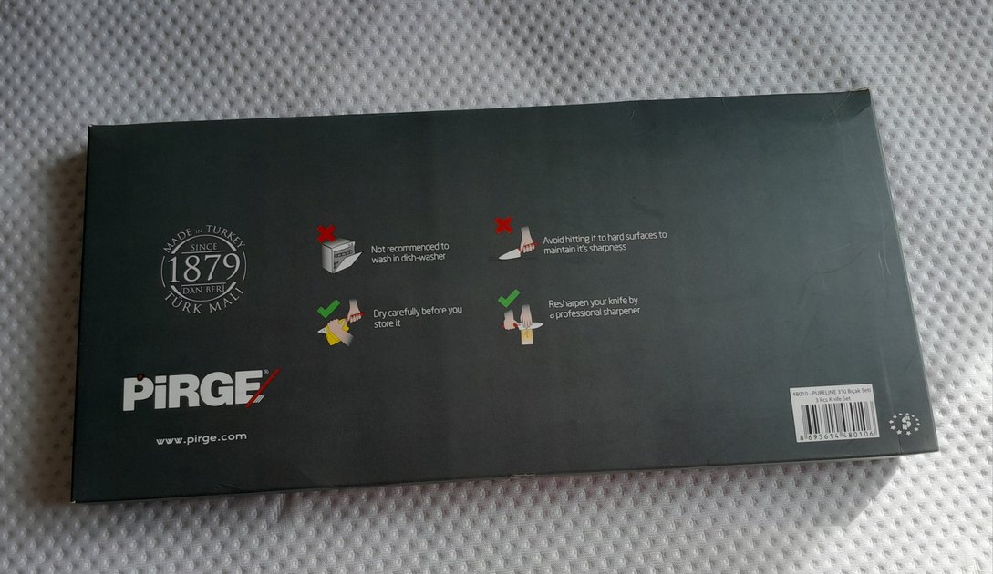 Kırmızı Saplı 3'lü Bıçak Seti - Görsel 3