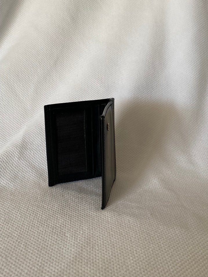 Siyah Minimalist Erkek Cüzdanı Elle - Görsel 4
