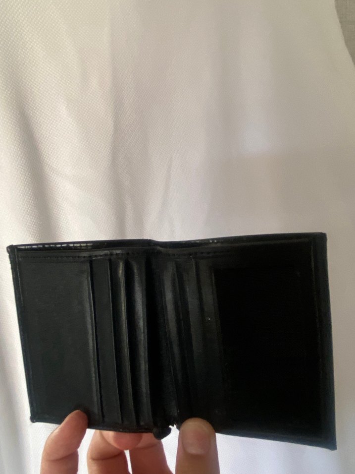 Siyah Minimalist Erkek Cüzdanı Elle - Görsel 5