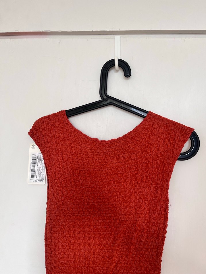 Trendyol Milla Kiremit Rengi  Uzun Elbise - Görsel 2