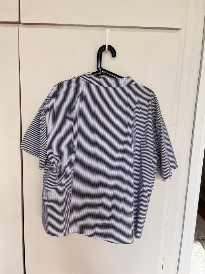 Etiketli Çizgili Mango Bluz - Görsel 3