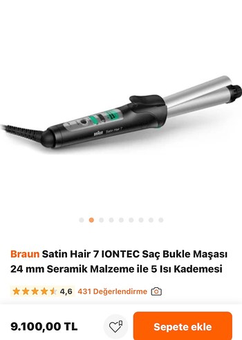 BRAUN SATİN İRONS SAÇ MAŞASI 24MM - Görsel 4