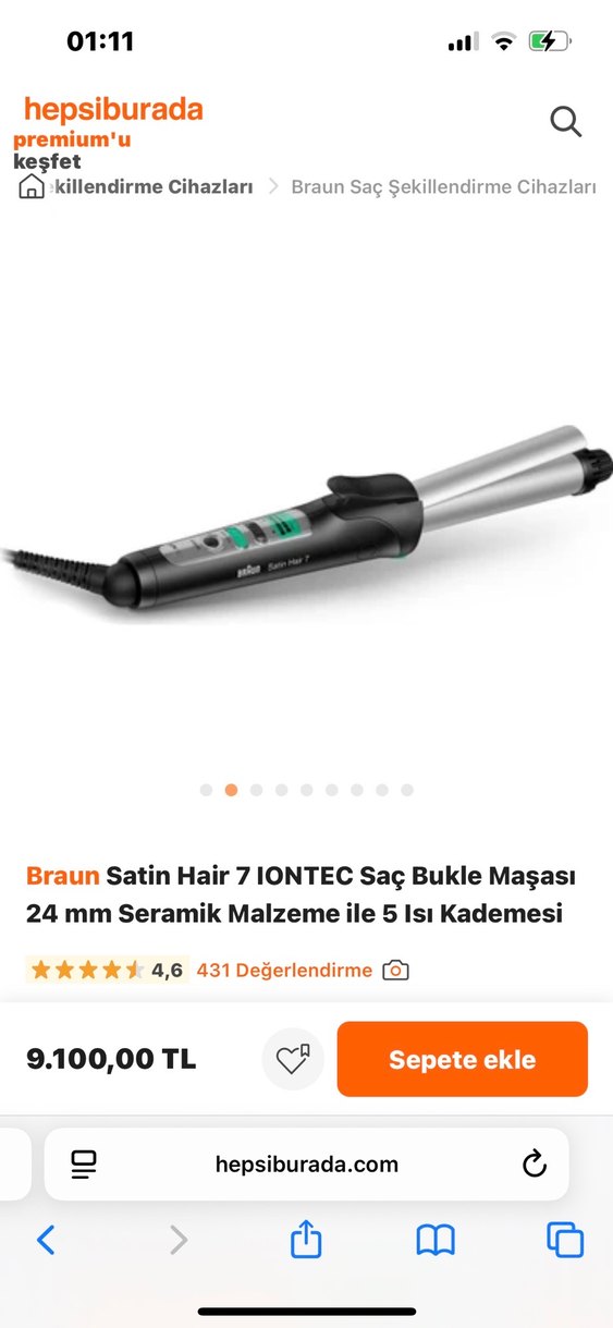 BRAUN SATİN İRONS SAÇ MAŞASI 24MM - Görsel 4