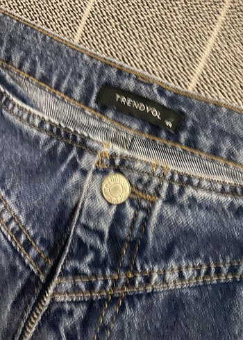 Trendyol & Milla Kadın Mavi Bol Kesim Denim Pantolon