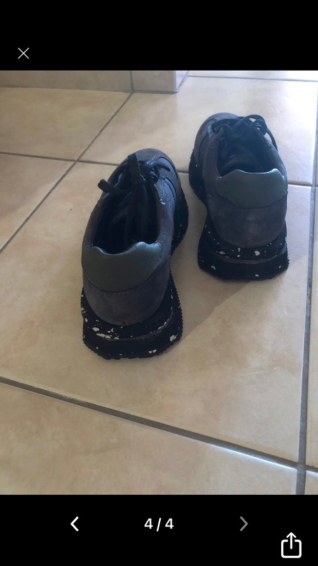 Antrasit Platform Topuklu Kadın Spor Ayakkabı - Görsel 3