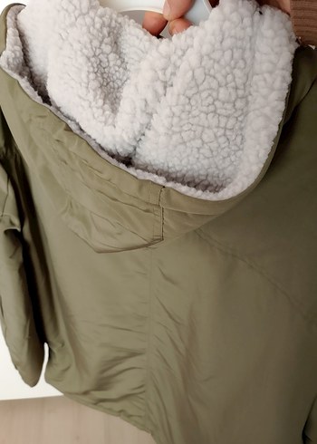 Kapüşonlu, Fermuarlı Erkek Midi Mont koton s beden - Görsel 3