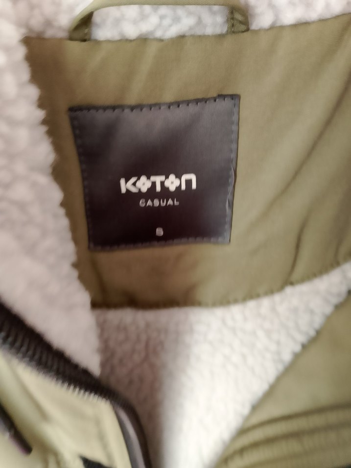 Kapüşonlu, Fermuarlı Erkek Midi Mont koton s beden - Görsel 2