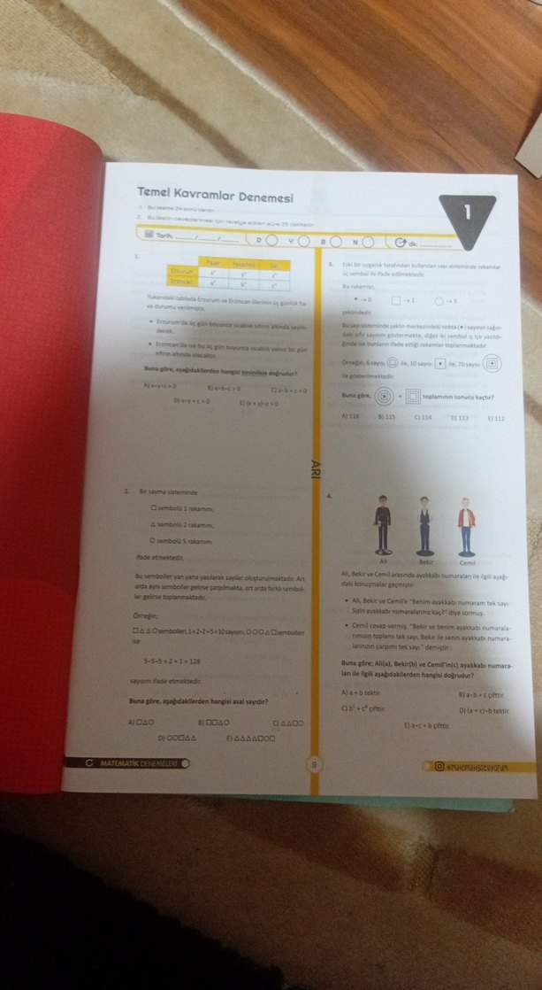 TYT Matematik Denemeleri Kitabı X Ray - Görsel 3