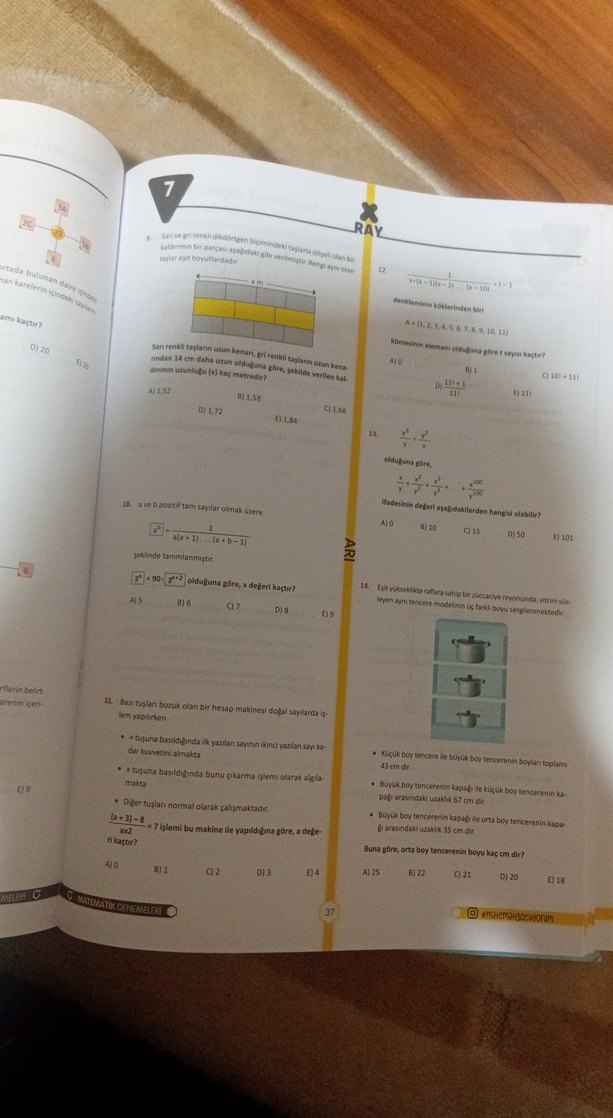 TYT Matematik Denemeleri Kitabı X Ray - Görsel 4