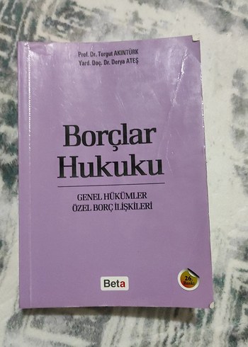 Borçlar Hukuku - Genel Hükümler ve Özel Borç İlişkileri