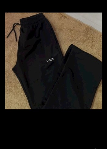 Siyah Rahat Kesim Kadın Eşofman Altı - Görsel 2