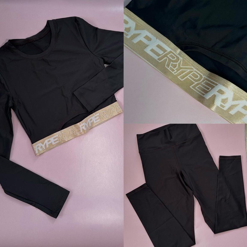 Siyah Mini Fitilli Uzun Kollu Atletik Üst - Görsel 3