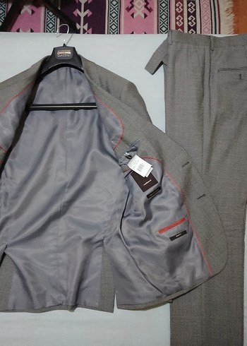 Cacharel yün bej Fit Erkek Takım Elbise - Görsel 3