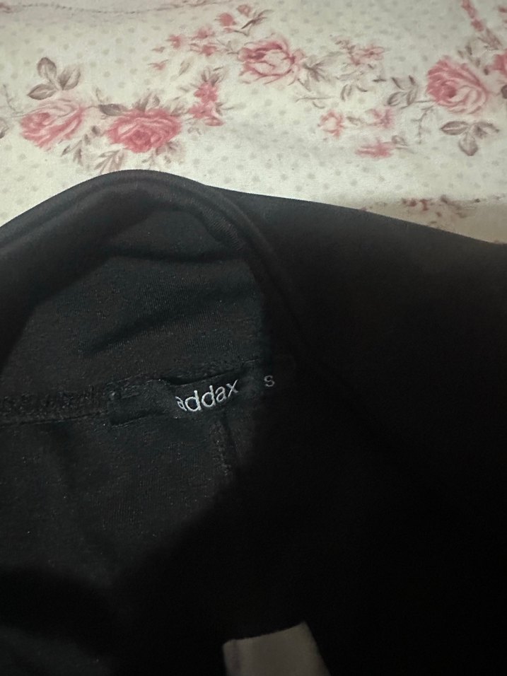 Siyah Düz Rahat Kadın Tayt - Görsel 3