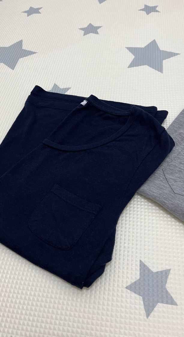 Gri ve lacivert ikili Kısa Kollu - Görsel 2