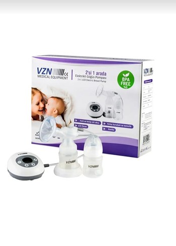  VZN Beyaz Gri Elektrikli Göğüs Pompası