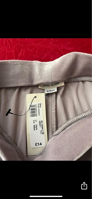River Island River ısland kadife eşofman altı