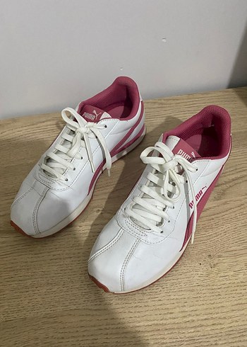 37 Beden pembe Renk Puma Pembe Beyaz Spor Kadın Sneakers