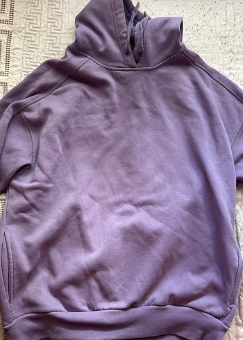 Mor Kadın Sweatshirt, Rahat Kesim, Uzun Kollu