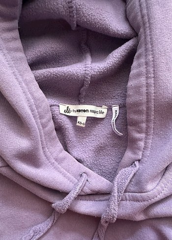 s Beden mor Renk Mor Kadın Sweatshirt, Rahat Kesim, Uzun Kollu