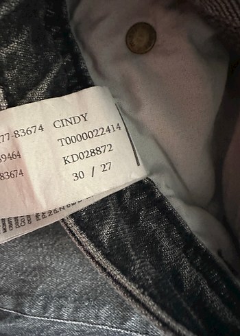 Mavi Jeans Gri Düğmeli Kadın Denim Pantolon