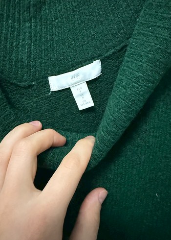 V Yaka Örgü Kadın Hırka - Görsel 4