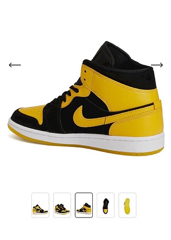 Sarı siyah Air Jordan - Görsel 4