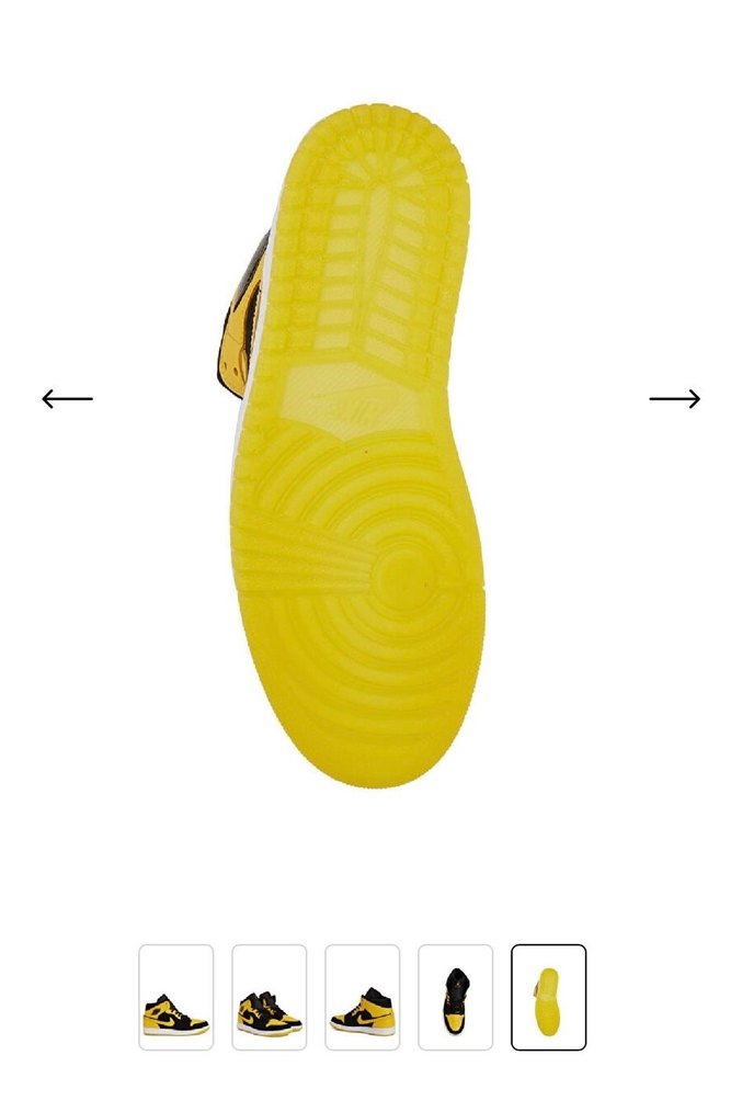 Sarı siyah Air Jordan - Görsel 2