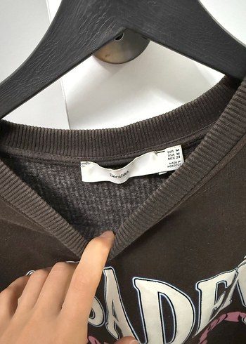 Kadın Kahverengi Baskılı Sweatshirt - Görsel 3