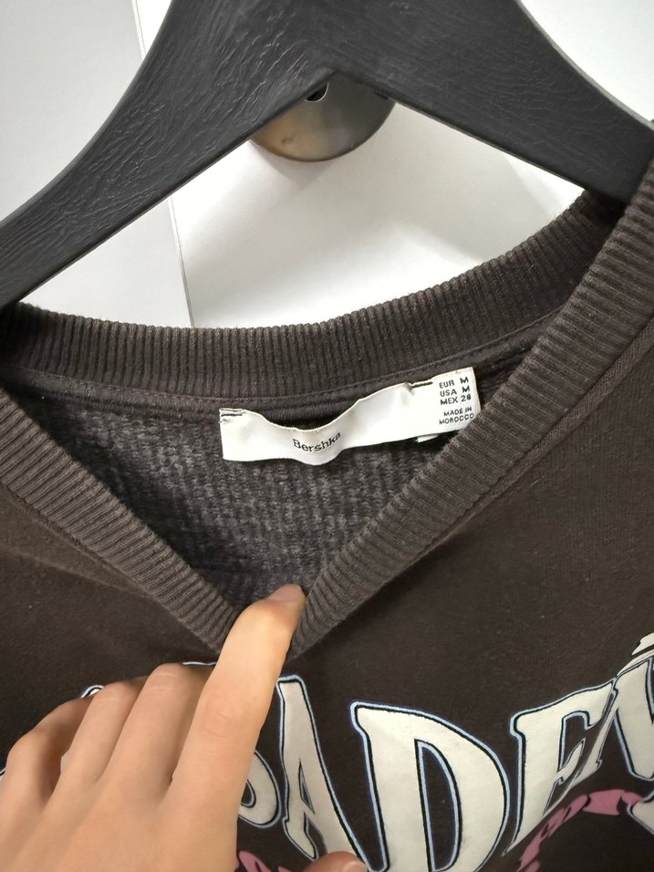 Kadın Kahverengi Baskılı Sweatshirt - Görsel 3