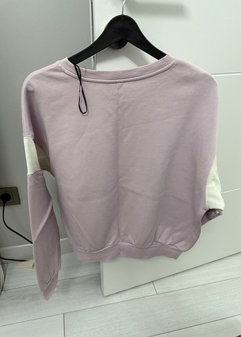 Kadın Mor Pastel Mini Sweatshirt - Görsel 6
