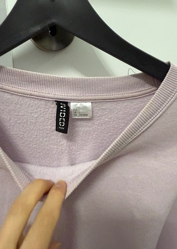 Kadın Mor Pastel Mini Sweatshirt - Görsel 3