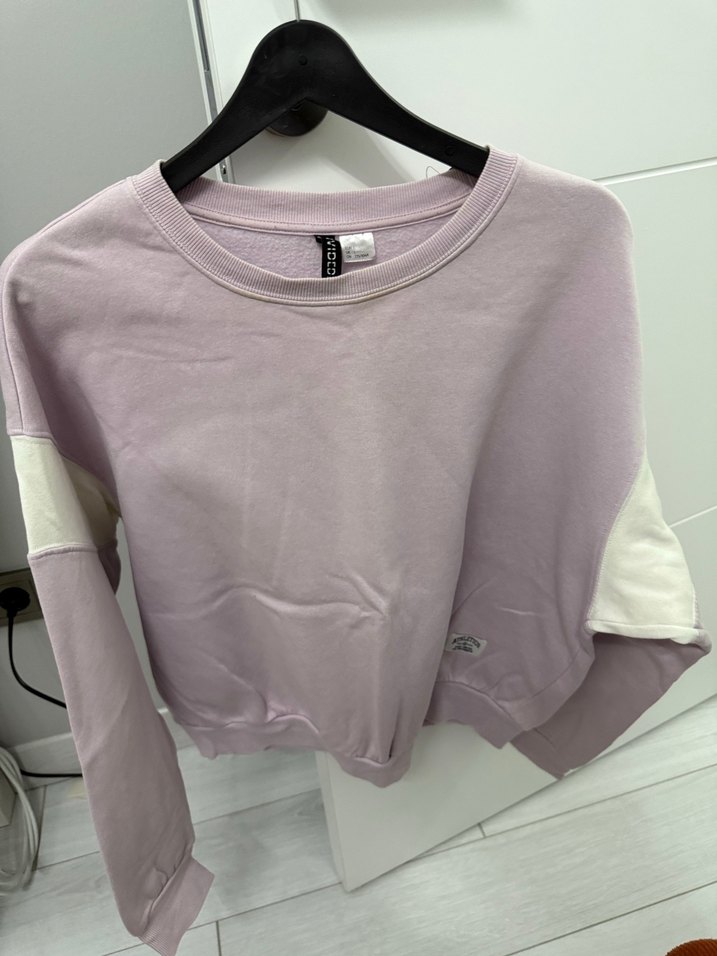 Kadın Mor Pastel Mini Sweatshirt - Görsel 4