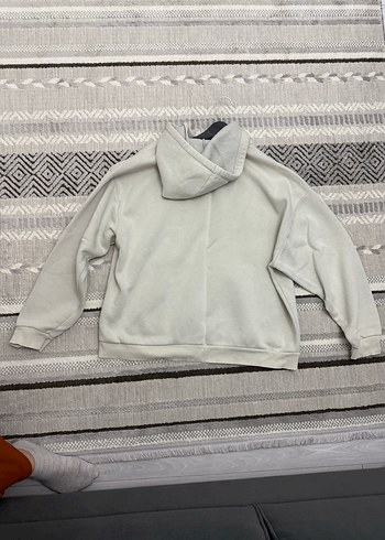 Mavi Baskılı Gri Kadın Kapüşonlu Sweatshirt - Görsel 5