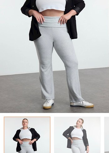 Gri Rahat Kesim Eşofman Altı - Görsel 2