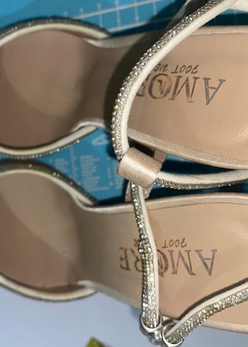 Bej Kadın Dolgu Topuklu Gece Ayakkabısı - Görsel 3