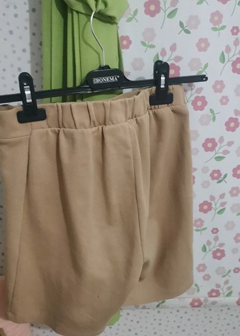 12-13 Yaş Beden ten rengi Renk Bej Mini Etek, Dar Kesim, Günlük