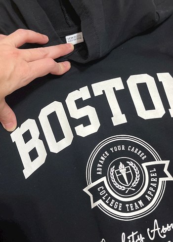 LC Waikiki Siyah BaskılıSweatshirt