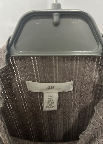 H&M Bej Kadın Boğazlı Triko Kazak